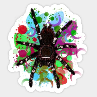 Tarantula Paint Splatter 3 Sticker